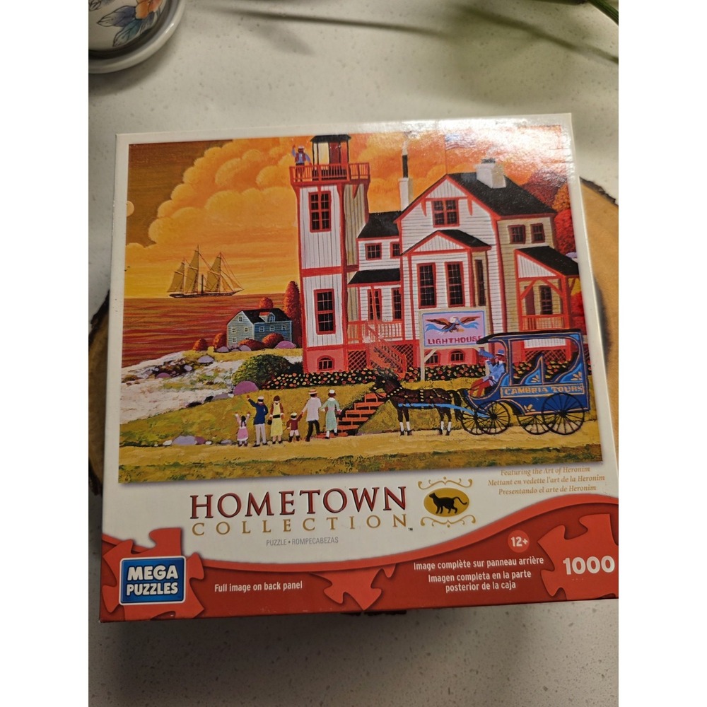 Hometown Collection 1000 piece puzzle Sunset‎ Visit Mega Puzzles
